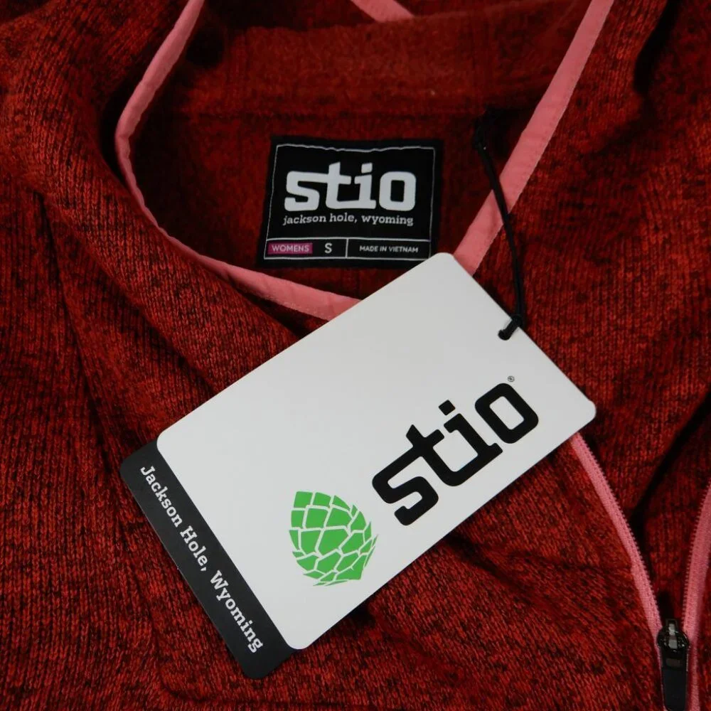 Stio Sweetwater Fleece Hoodie Size S Autumn Red Heather NEW $139 - Picture 5 of 12